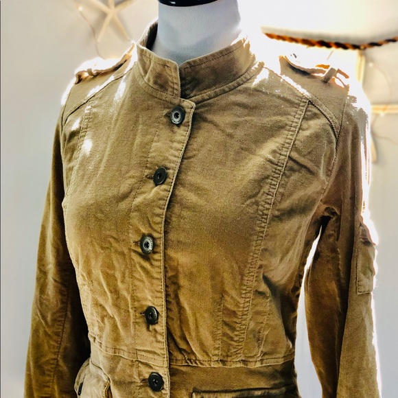 Calvin Klein Jeans Corduroy Military Style Jacket - Picture 5 of 8